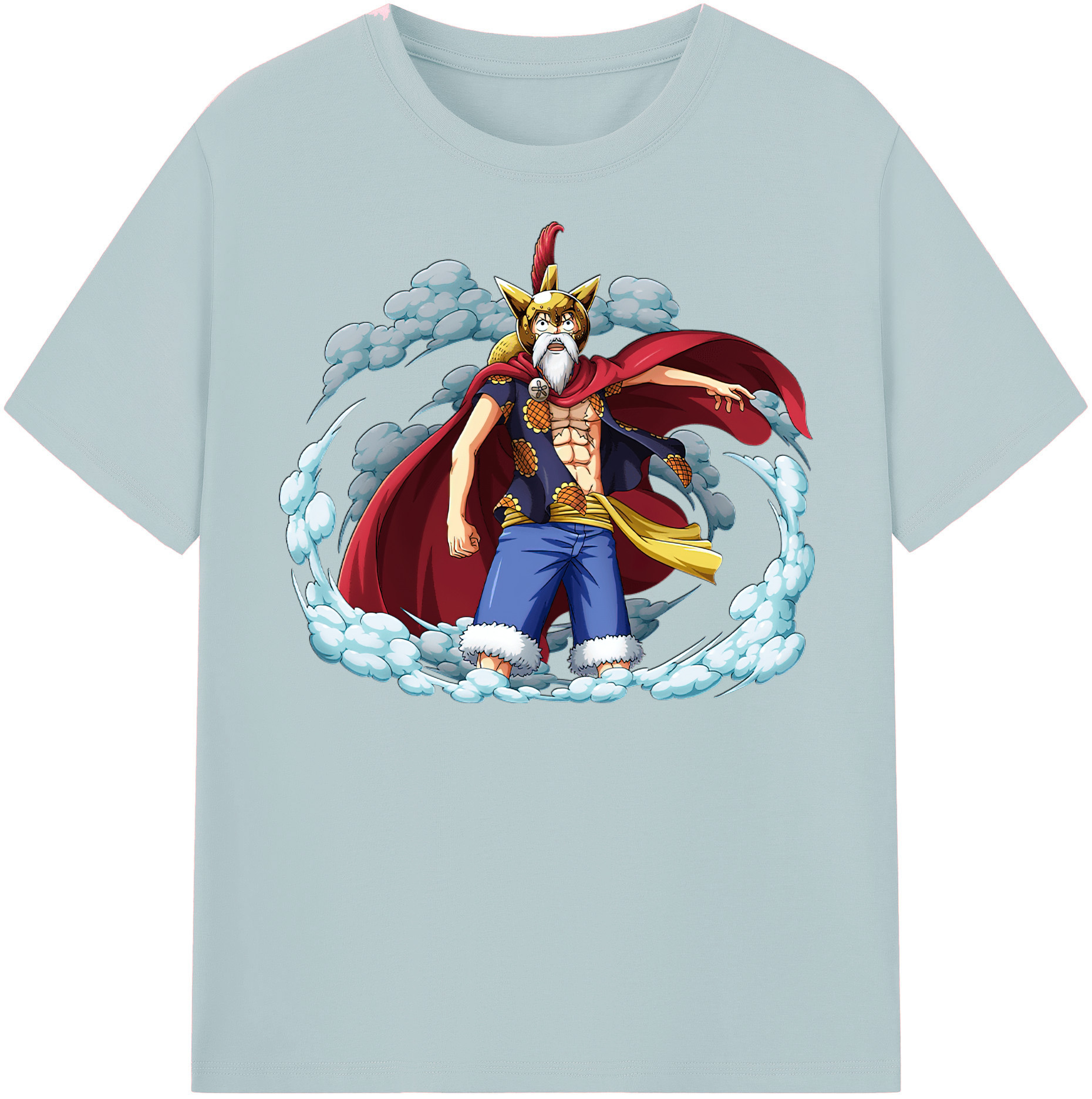 ワンピース モンキー・D・ルフィ ONE PIECE Monkey D. Luffy 綿100％半袖Tシャツ（フロントプリント）